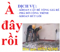 Khoan rút lõi bê tông TP Bắc Giang: 0976132385